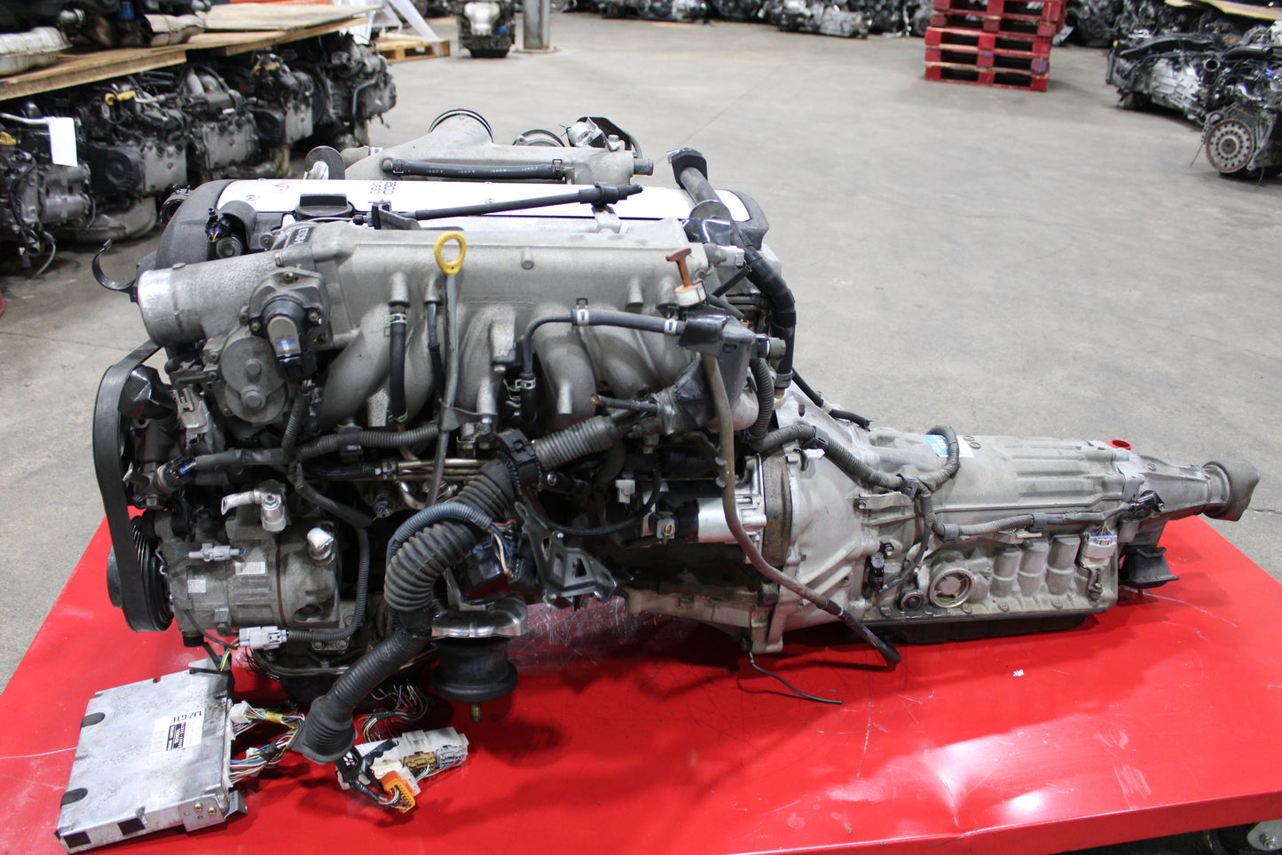 JDM TOYOTA 1JZGTE VVTI 2.5L TURBO MOTOR JDM 1JZ FRONT SUMP WIRING AUTO TRANS
