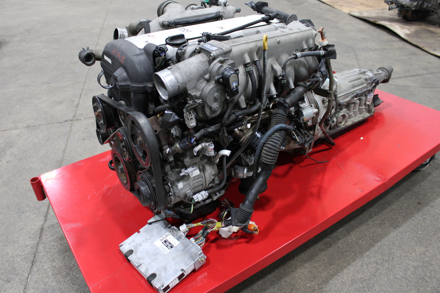 JDM TOYOTA 1JZGTE VVTI 2.5L TURBO MOTOR JDM 1JZ FRONT SUMP WIRING AUTO TRANS